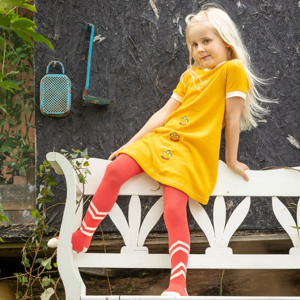 Spicy Orange Karla Tights – ittikid • Scandinavian Children's Clothes